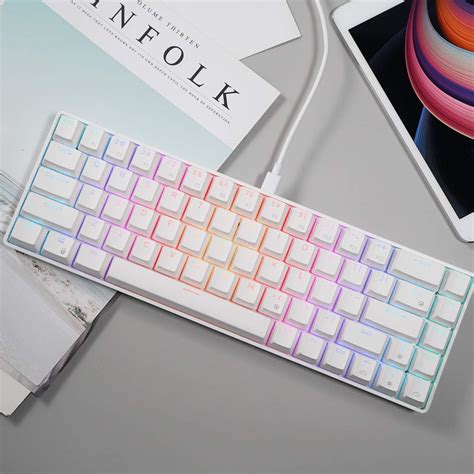 RK ROYAL KLUDGE RK68 (RK855) Bluetooth Wireless/Wired 65% Mechanical Keyboard, 68 Keys RGB Hot Swappable Brown Switch Gaming Keyboard with Software for Win/Mac